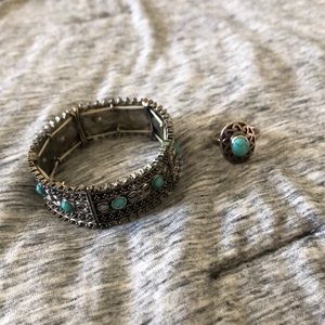 Turquoise Bracelet & Ring Set